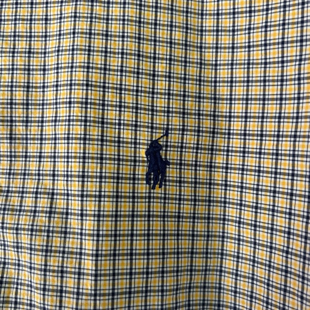 Ralph Lauren Men's Navy and White Checkered Shirt - Picture 3 of 5